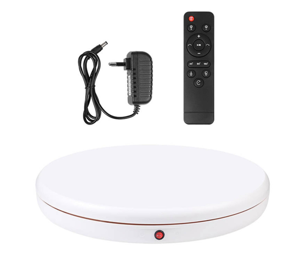 Puluz Obrotowa podstawka do zdjęć 45 cm (biała) - 1508857 - zdjęcie 3